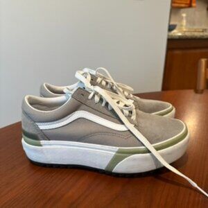 Unisex VANS Classic Old Skool Stacked Sneakers In Gray